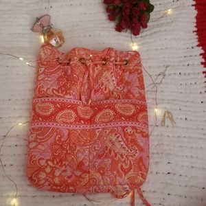 Vera Bradley drawstring backpack in Sherbert